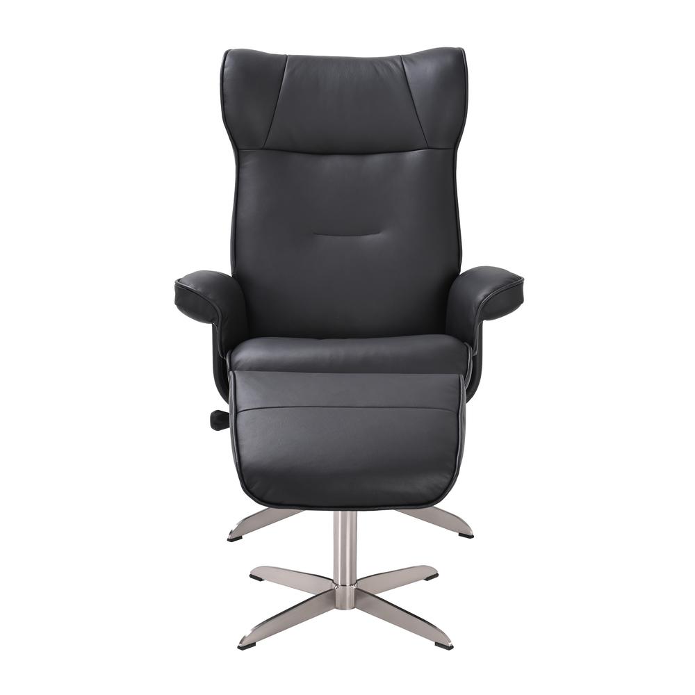 Scandinavian / European-styled recliner & ottoman. Picture 2