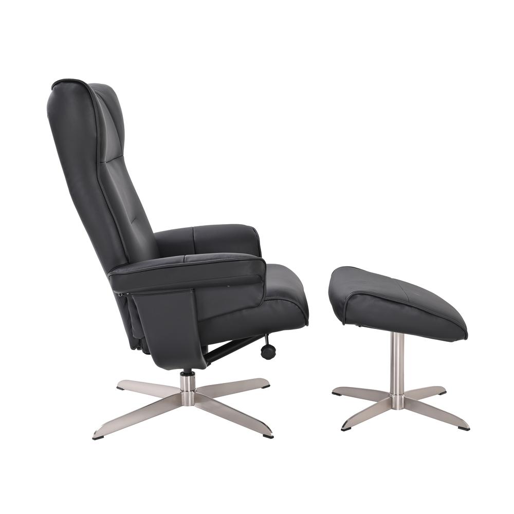 Scandinavian / European-styled recliner & ottoman. Picture 3