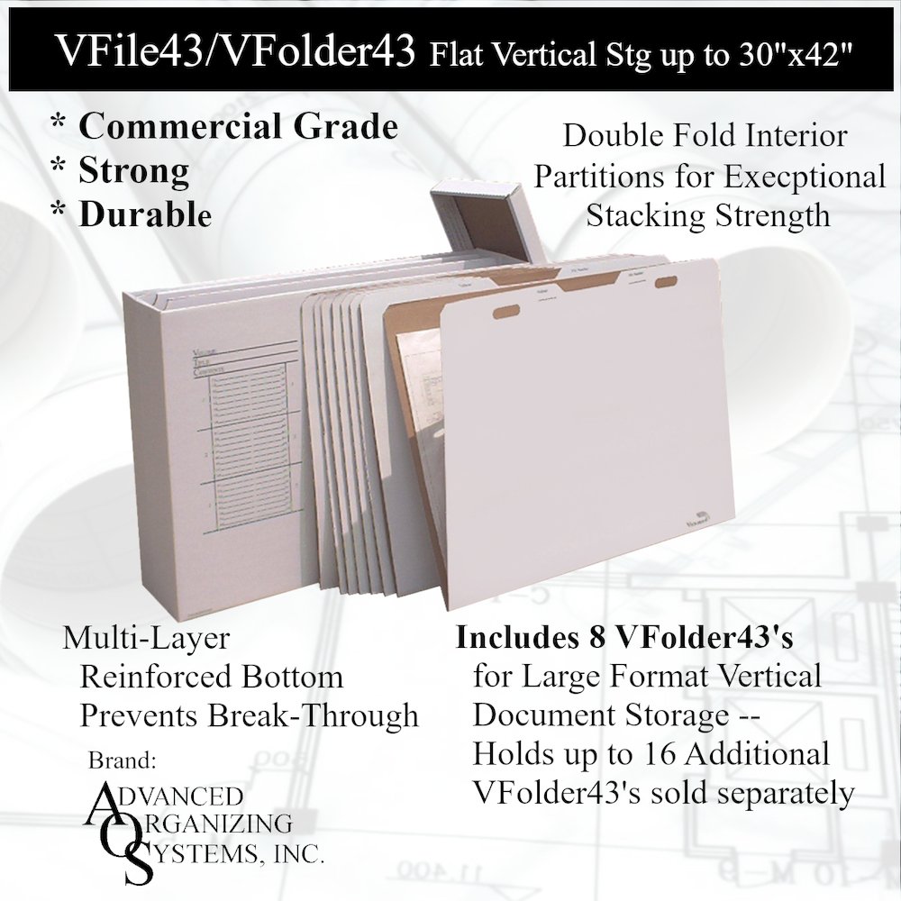 VFolder43 Stores Flat Items Up to 30” X 42”. Picture 3