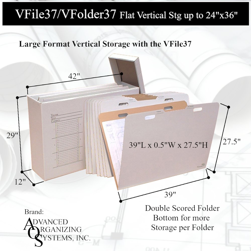 VFolder37 Stores Flat Items Up to 24”x36”. Picture 4