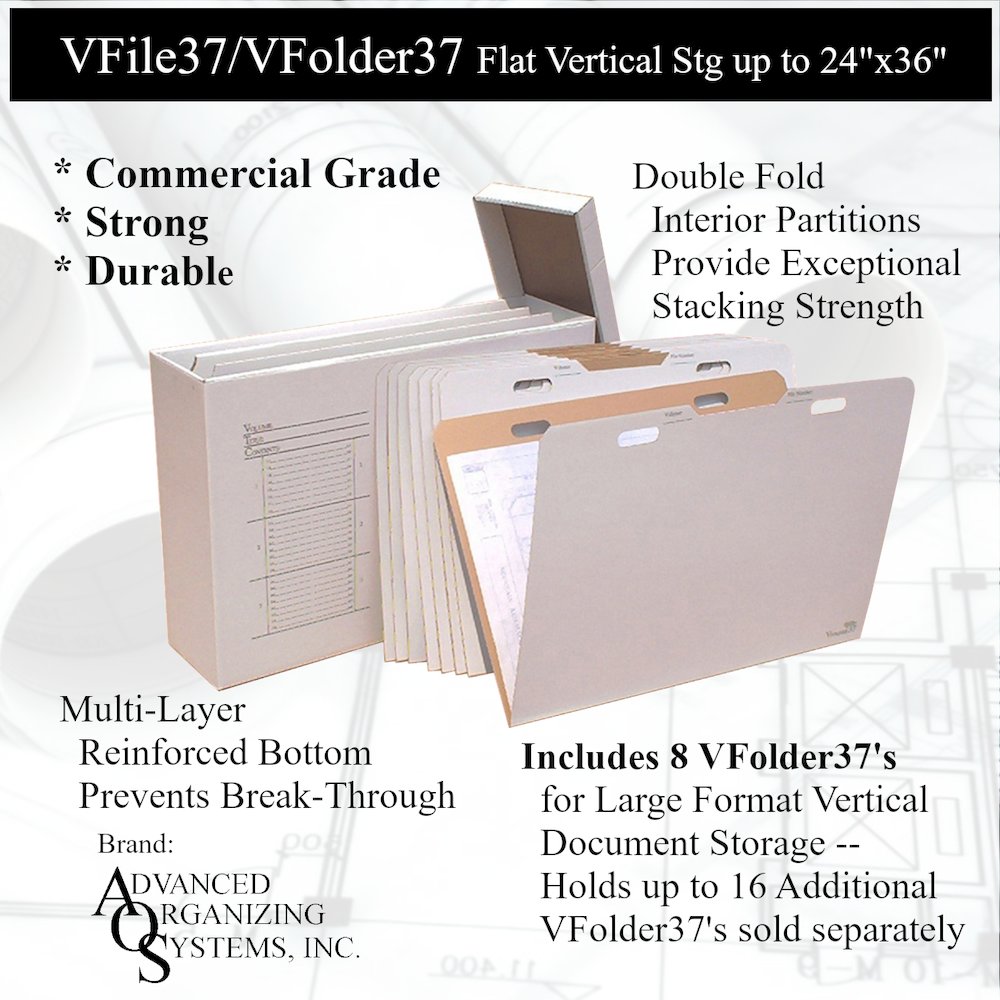 VFolder37 Stores Flat Items Up to 24”x36”. Picture 3
