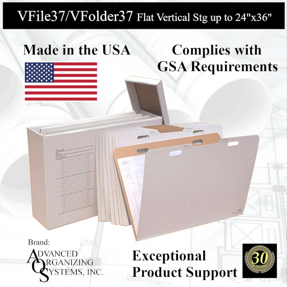 VFolder37 Stores Flat Items Up to 24”x36”. Picture 2