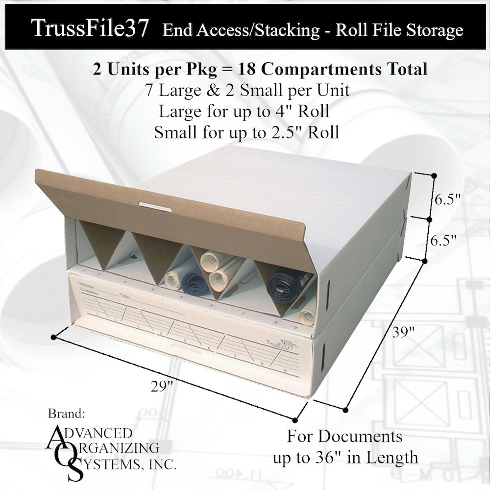 Modular Stackable Roll Storage Up to 36” In Length. Picture 4