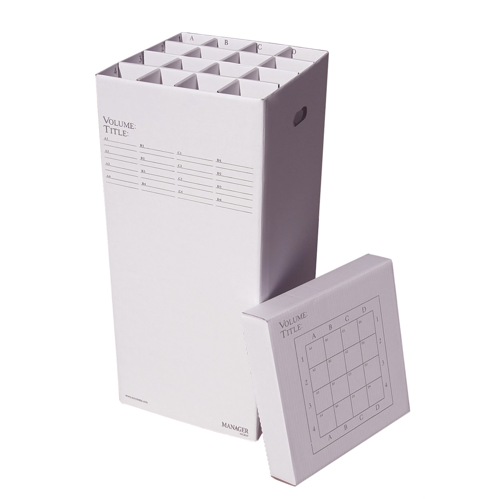 Manager37 Rolled File Filing Box, 16 Compartments. Picture 1