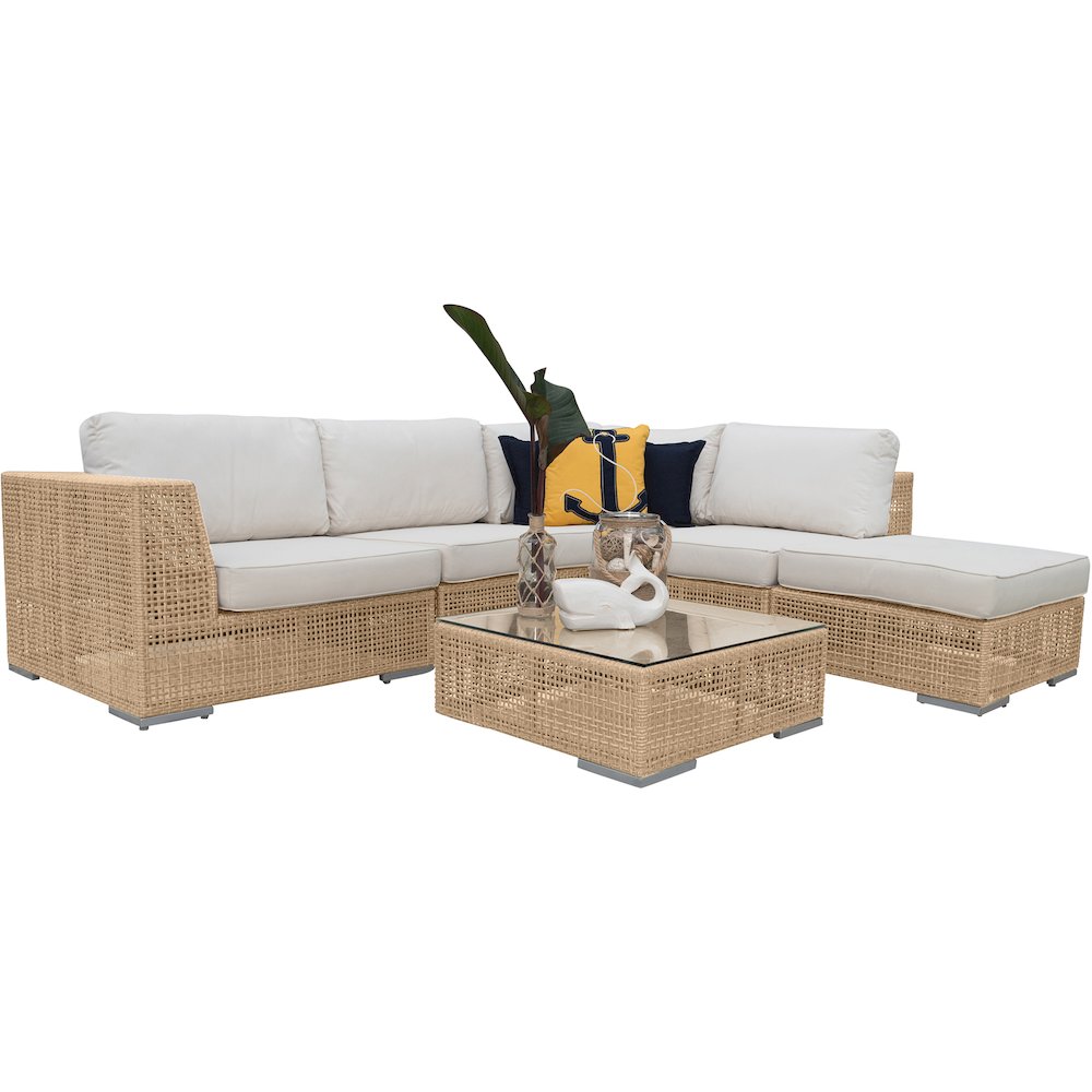 Panama Jack Austin 6-Piece Sectional Set. Picture 1