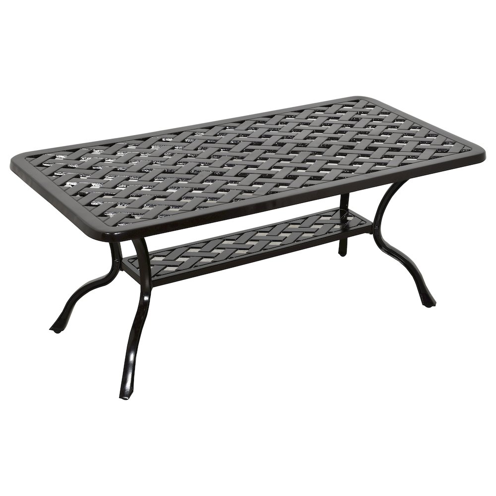 Savannah Outdoor Aluminum  Coffee Table. Picture 1
