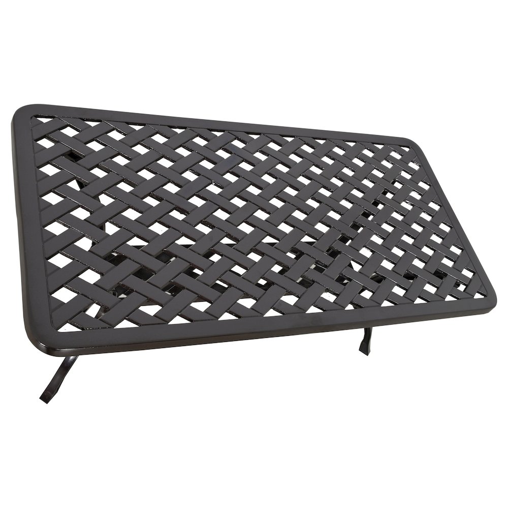 Savannah Outdoor Aluminum  Coffee Table. Picture 3