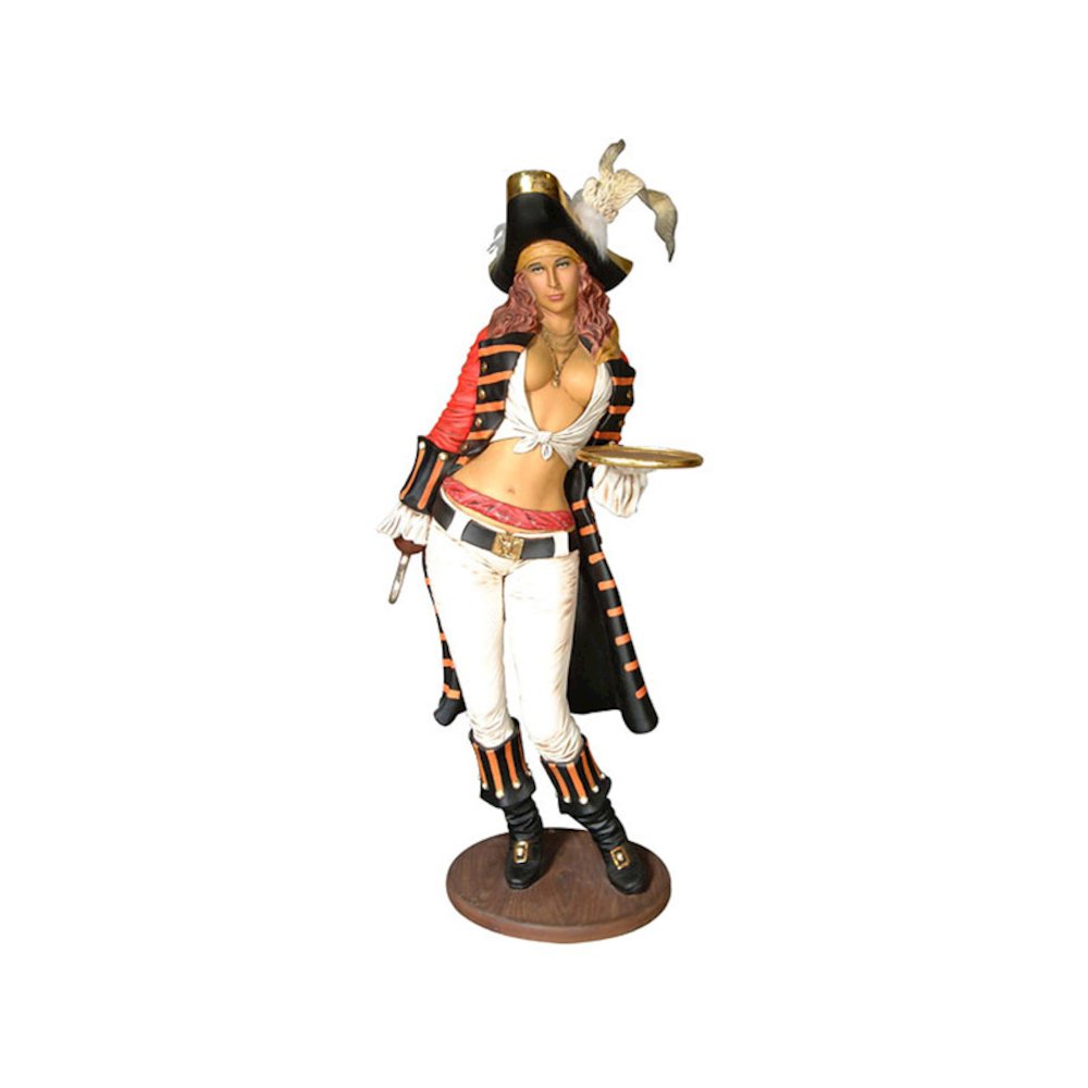 Pirate Lady Life Size Statue. Picture 1