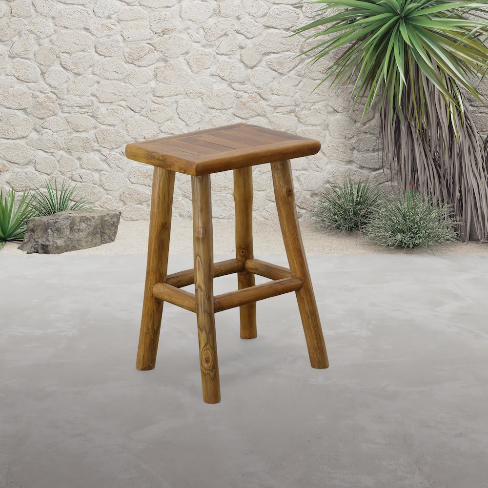 Adirondack Teak Bar Stool. Picture 2