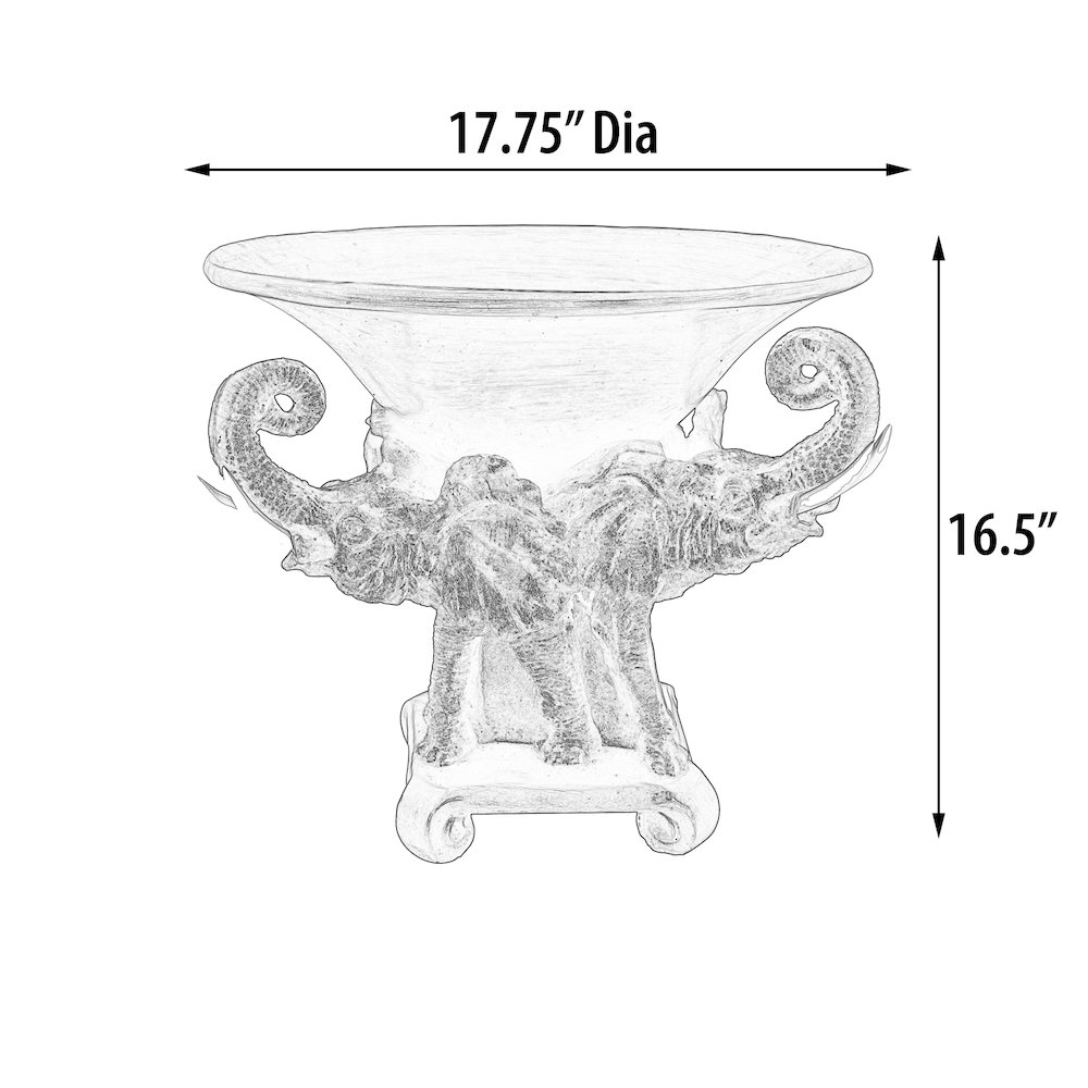 Elephant Grand Serving Bowl. Picture 5