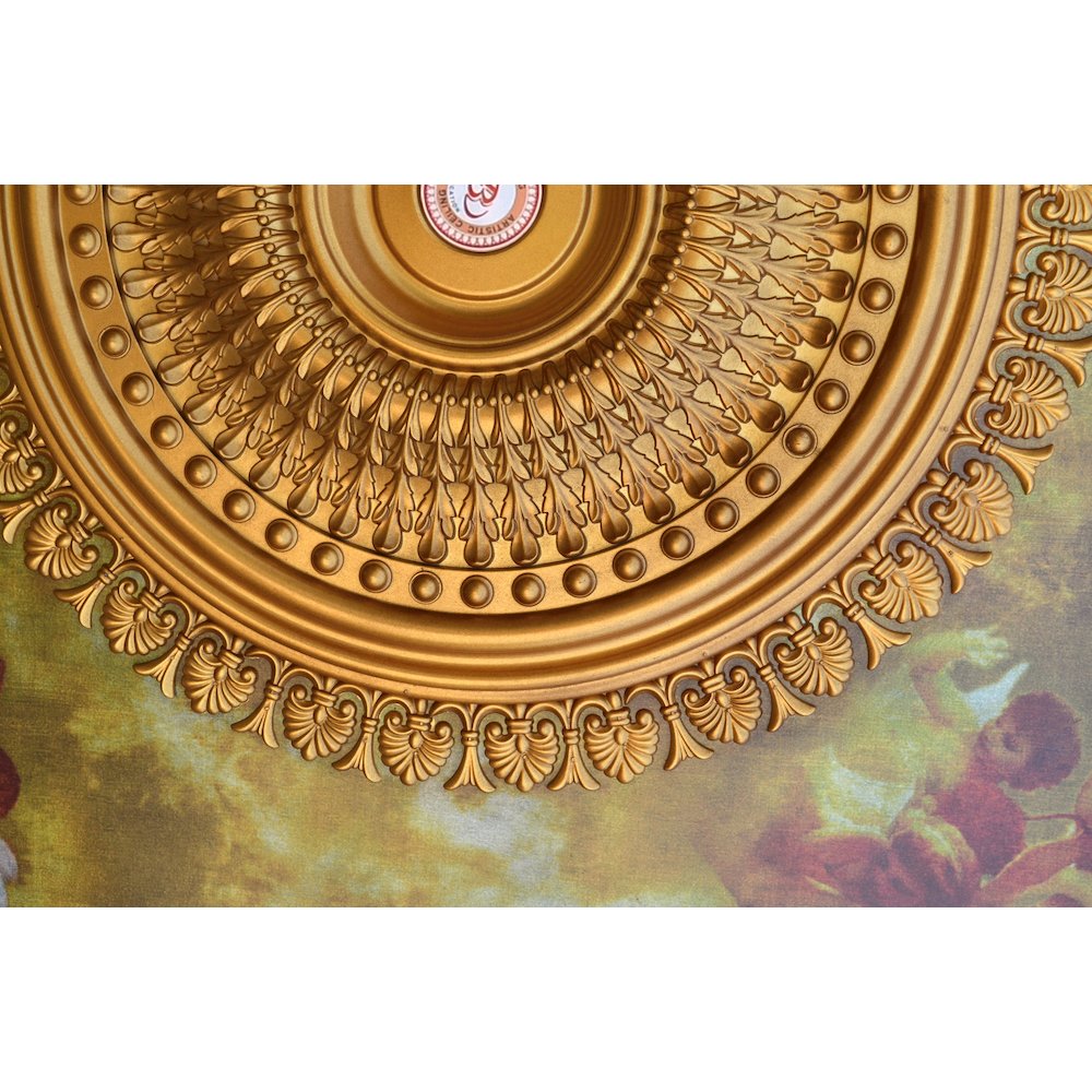 Classical Large Oval Chandelier Ceiling Medallion 79 inches. Picture 3