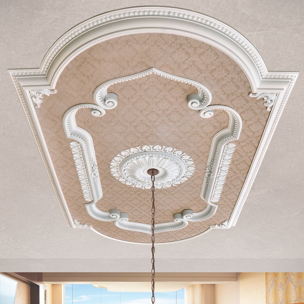 Blanco Rectangular Chandelier Ceiling Medallion 94 inches. Picture 1
