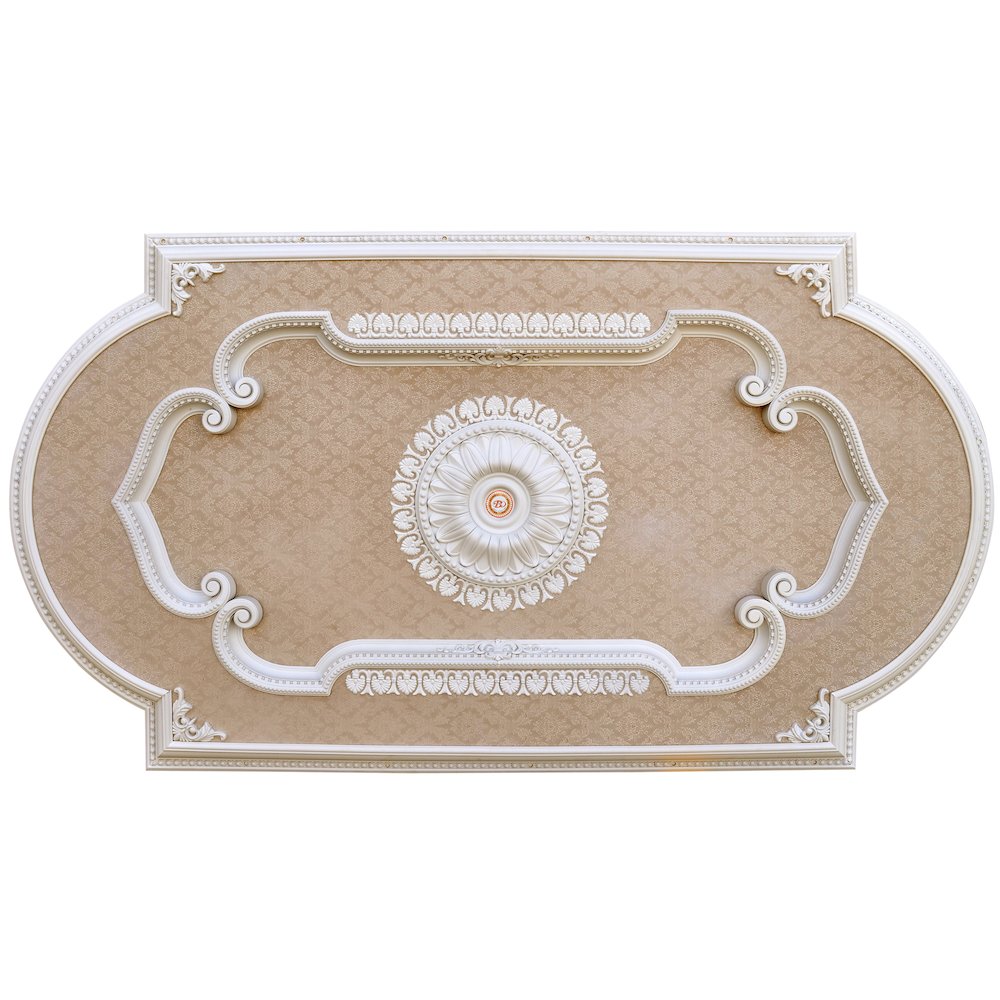 Blanco Rectangular Chandelier Ceiling Medallion 94 inches. Picture 2