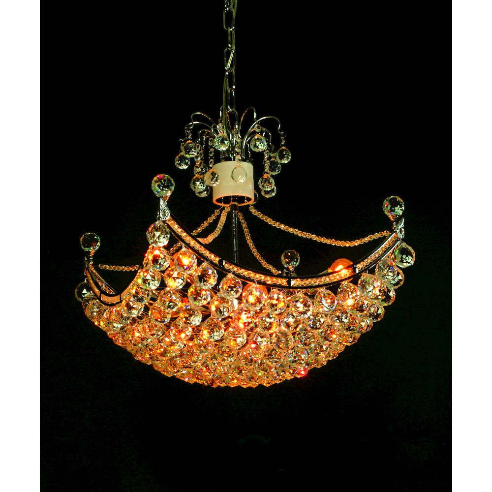 Crystal Orb Basket Chandelier. Picture 1