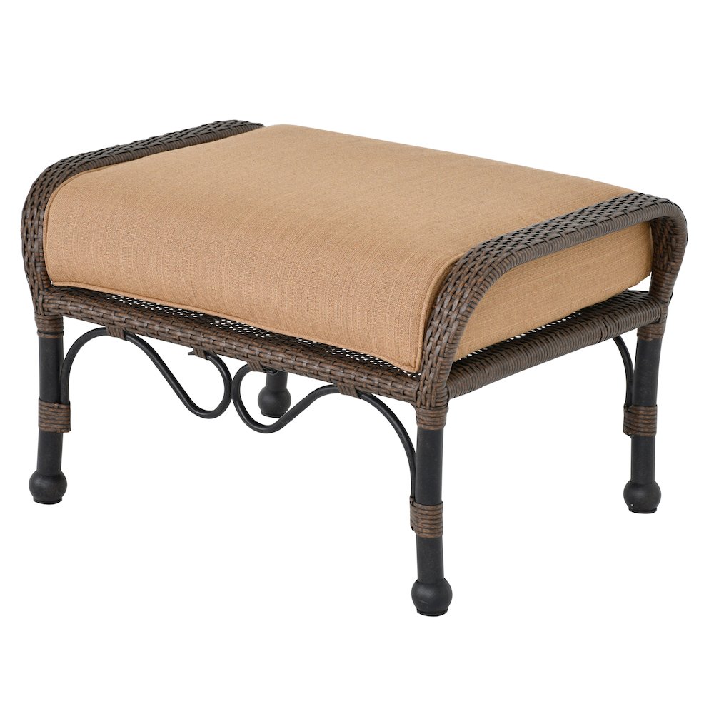 Grand Bonaire Weave Outdoor Ottoman. Picture 1