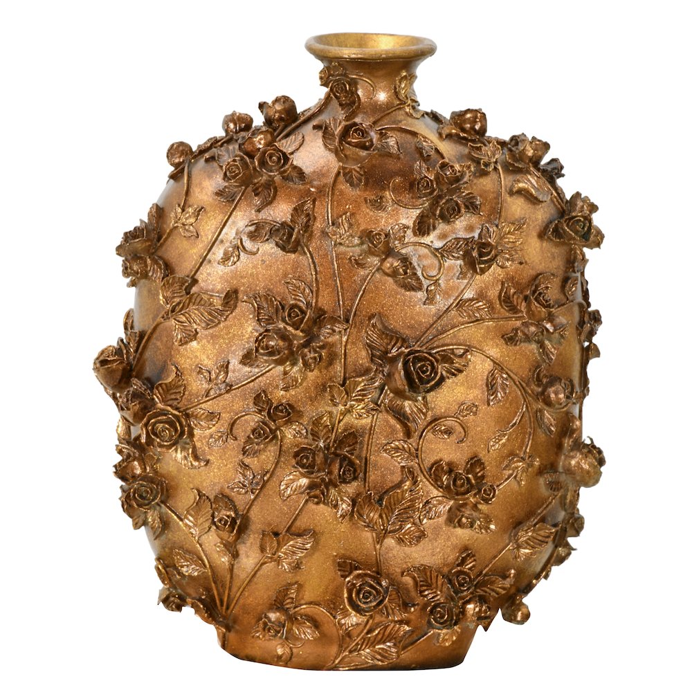 Golden Garden Jar Vase. Picture 1
