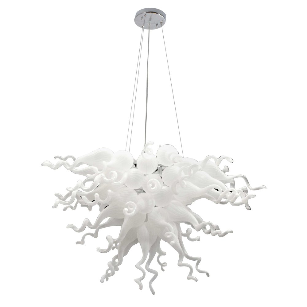 White Burst Chandelier. Picture 2