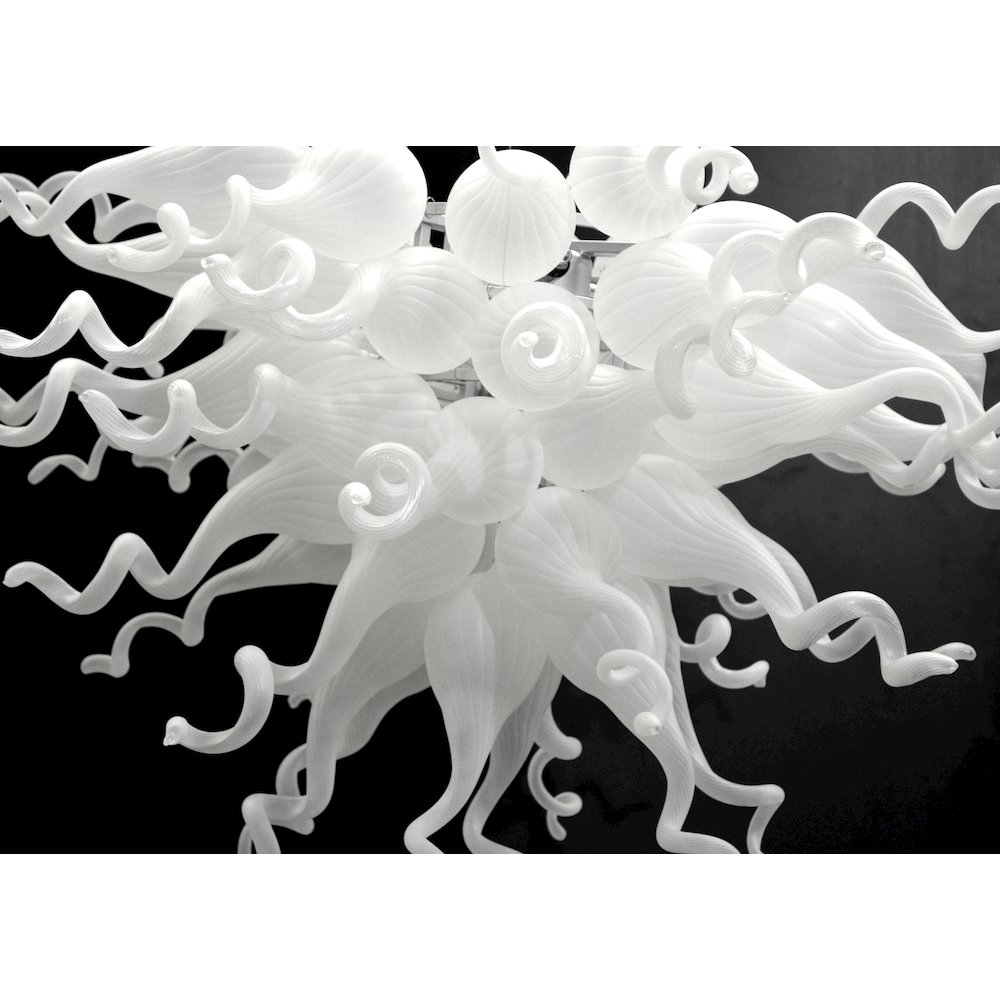 White Burst Chandelier. Picture 4