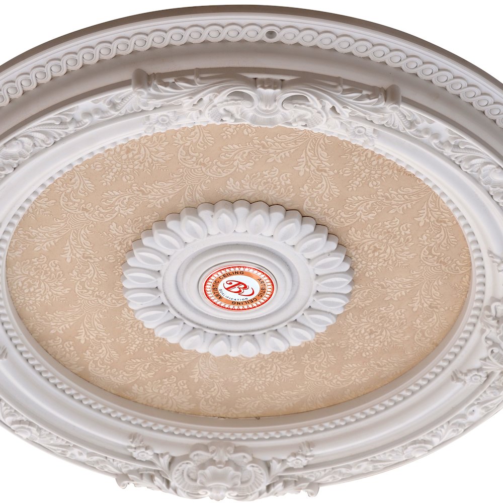 Petite Blanco Chandelier Ceiling Medallion 24 inch Diameter. Picture 3