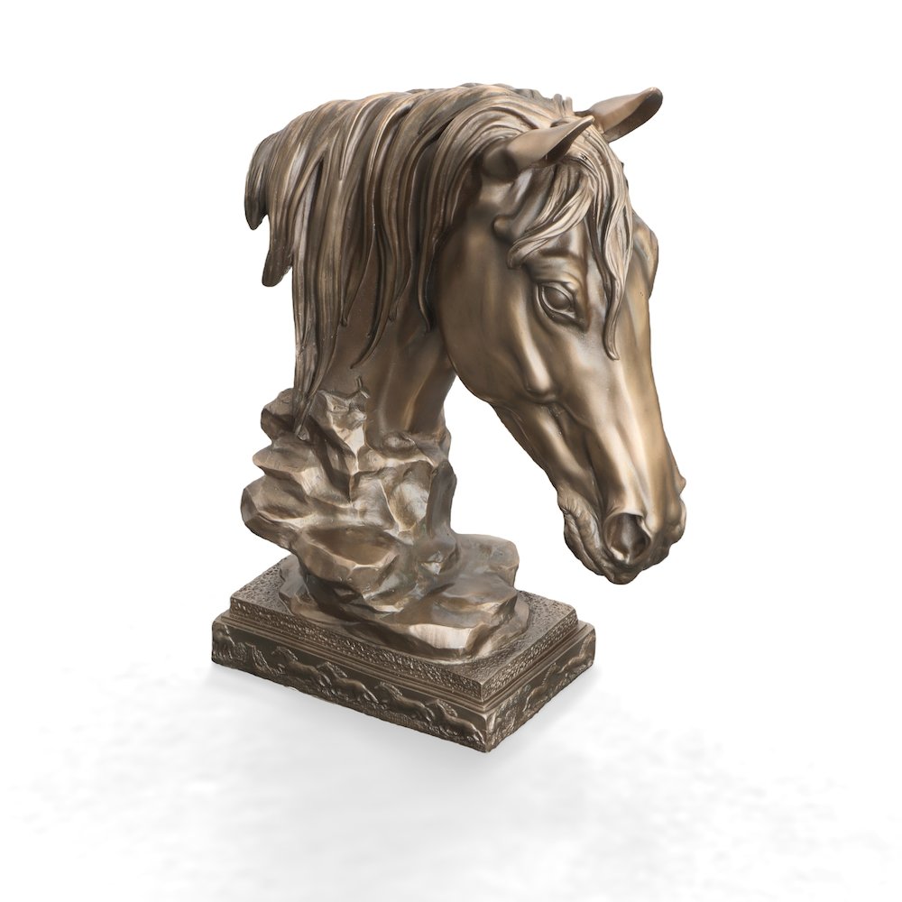 Bronzed Horse Bust Classic. Picture 2