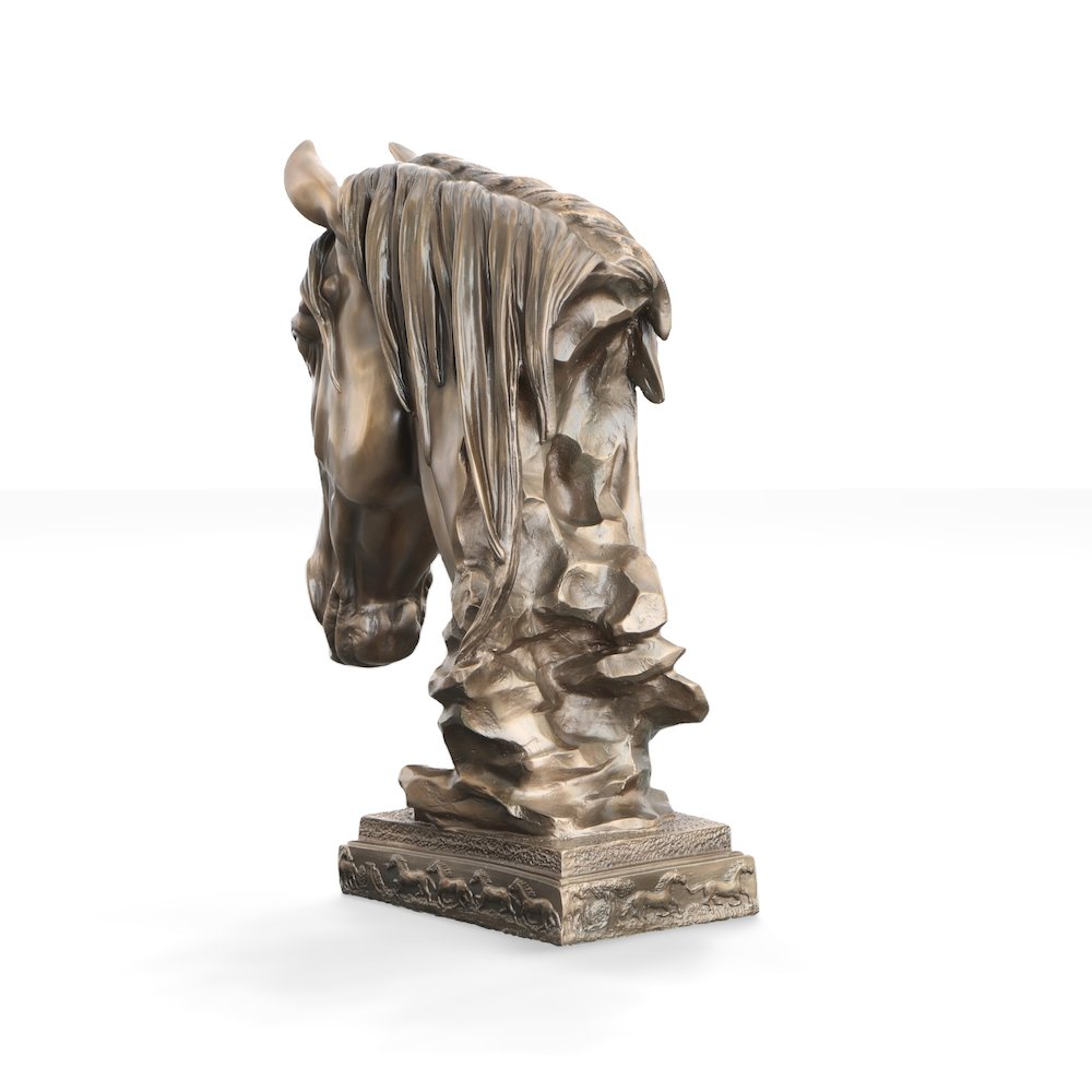 Bronzed Horse Bust Classic. Picture 3