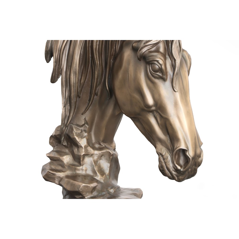 Bronzed Horse Bust Classic. Picture 4