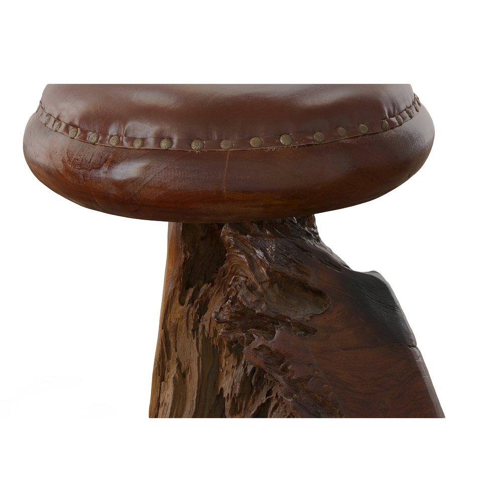 Old Growth Teak Root Bar Stool. Picture 4