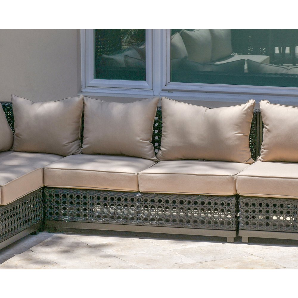 Monterey Outdoor Armless 2 Seater. Picture 2