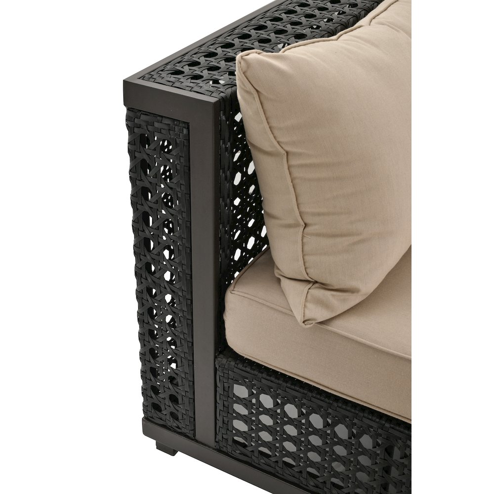 Monterey Outdoor Armless 2 Seater. Picture 4