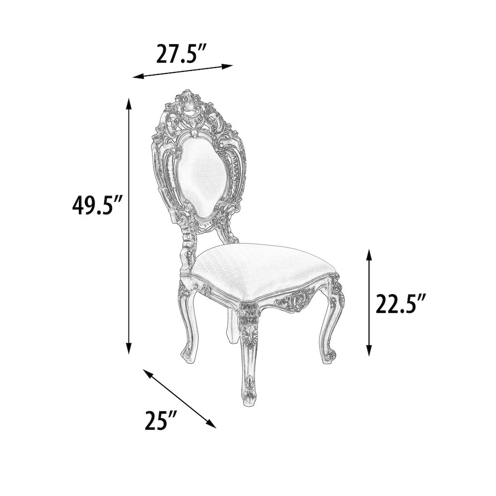 Platine Rococo Dining Side Chair. Picture 4