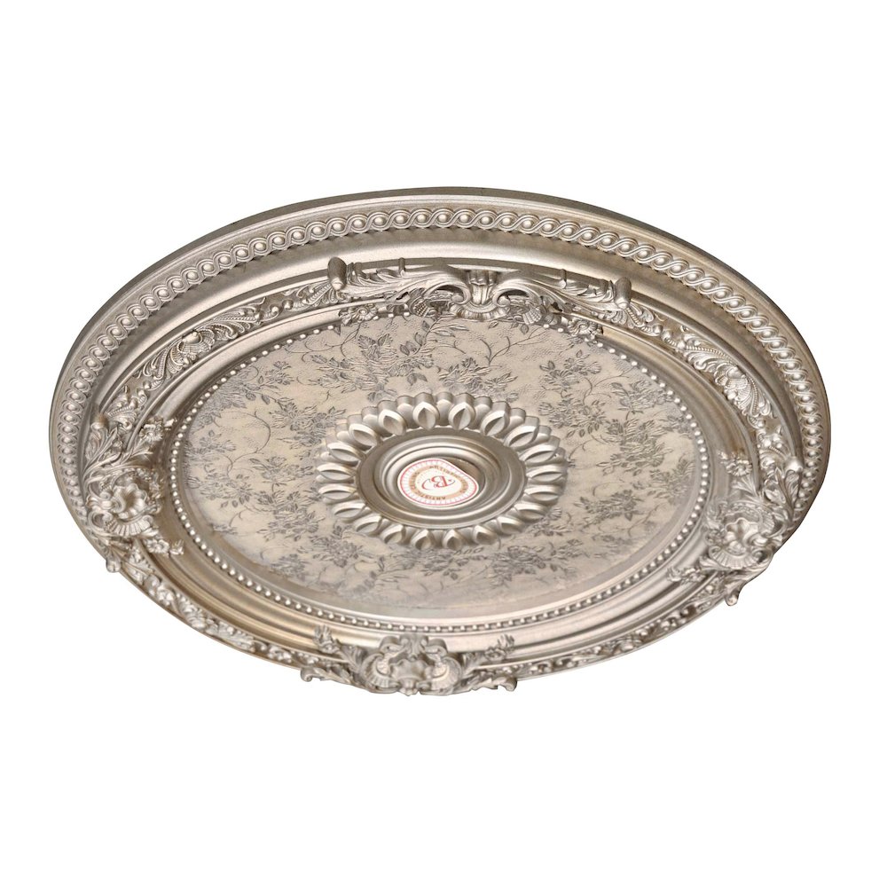 Petite Round Champagne Ceiling Medallion 24 Inch Diameter. Picture 4