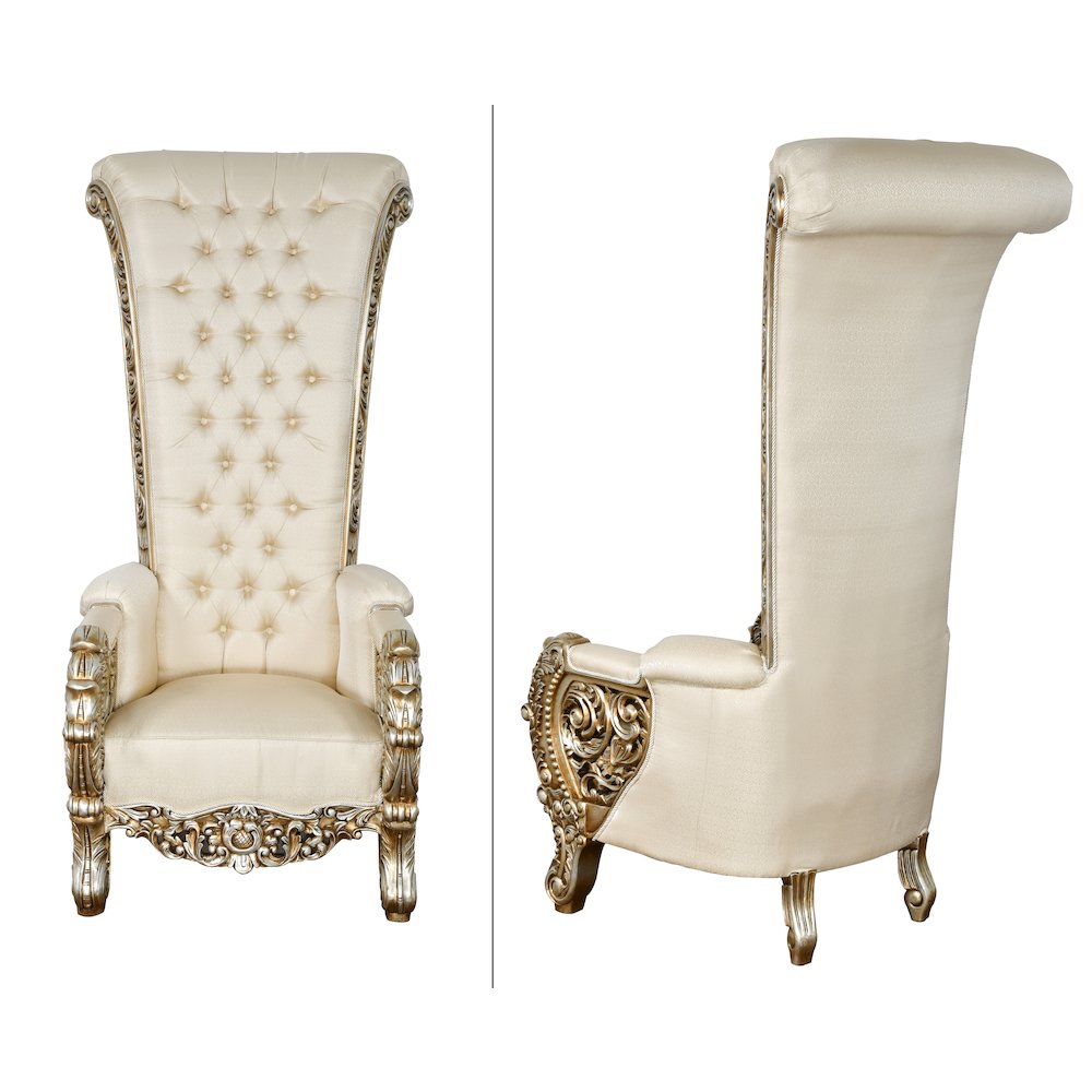 Palace Platine High Back Chair - Platine. Picture 3