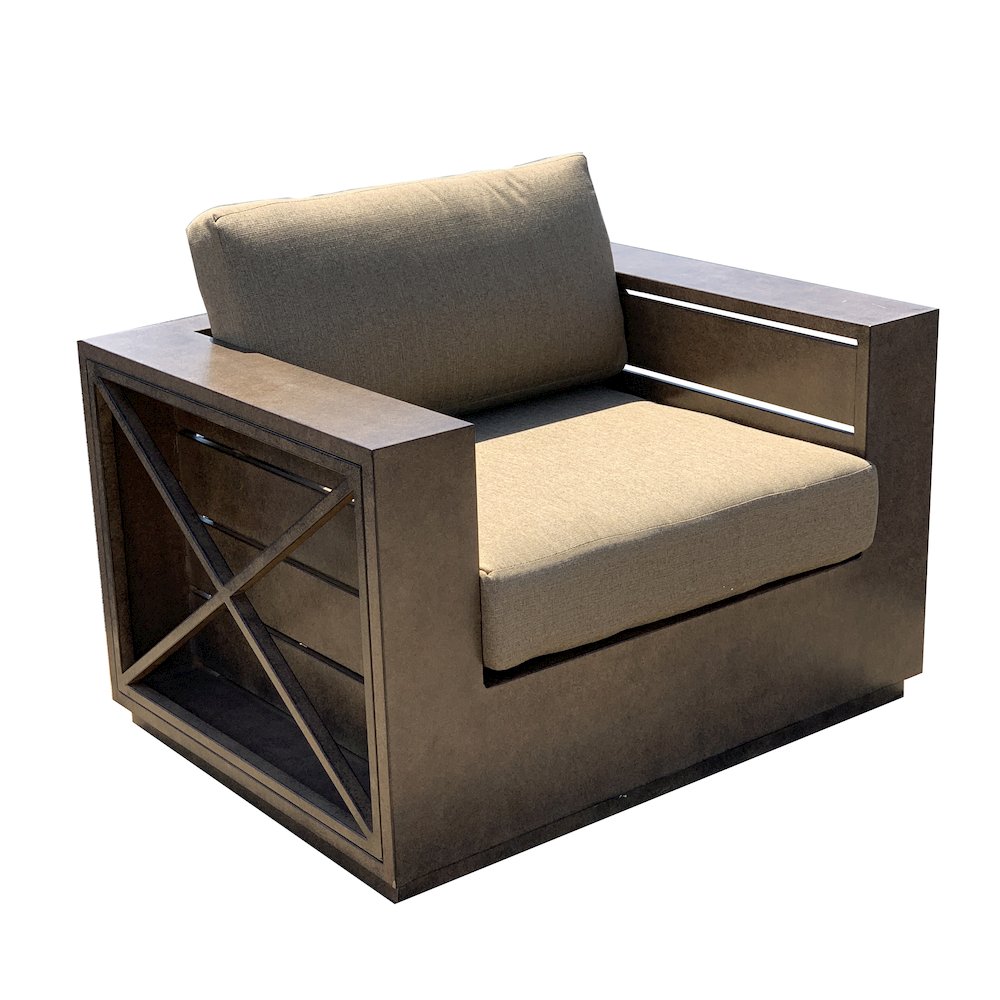 Modern Rustic Club Chair. Picture 1