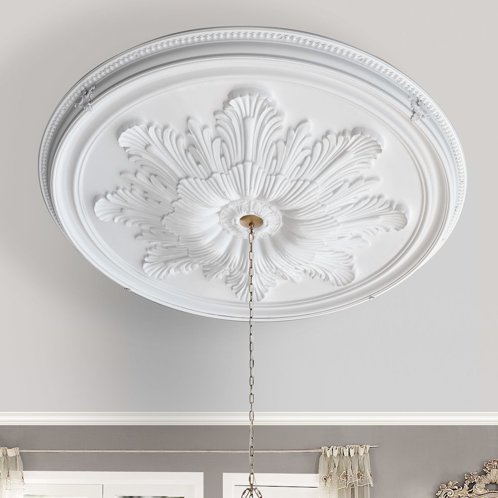 Grand Acanthus Round Ceiling Medallion 65 Inch Diameter. Picture 1