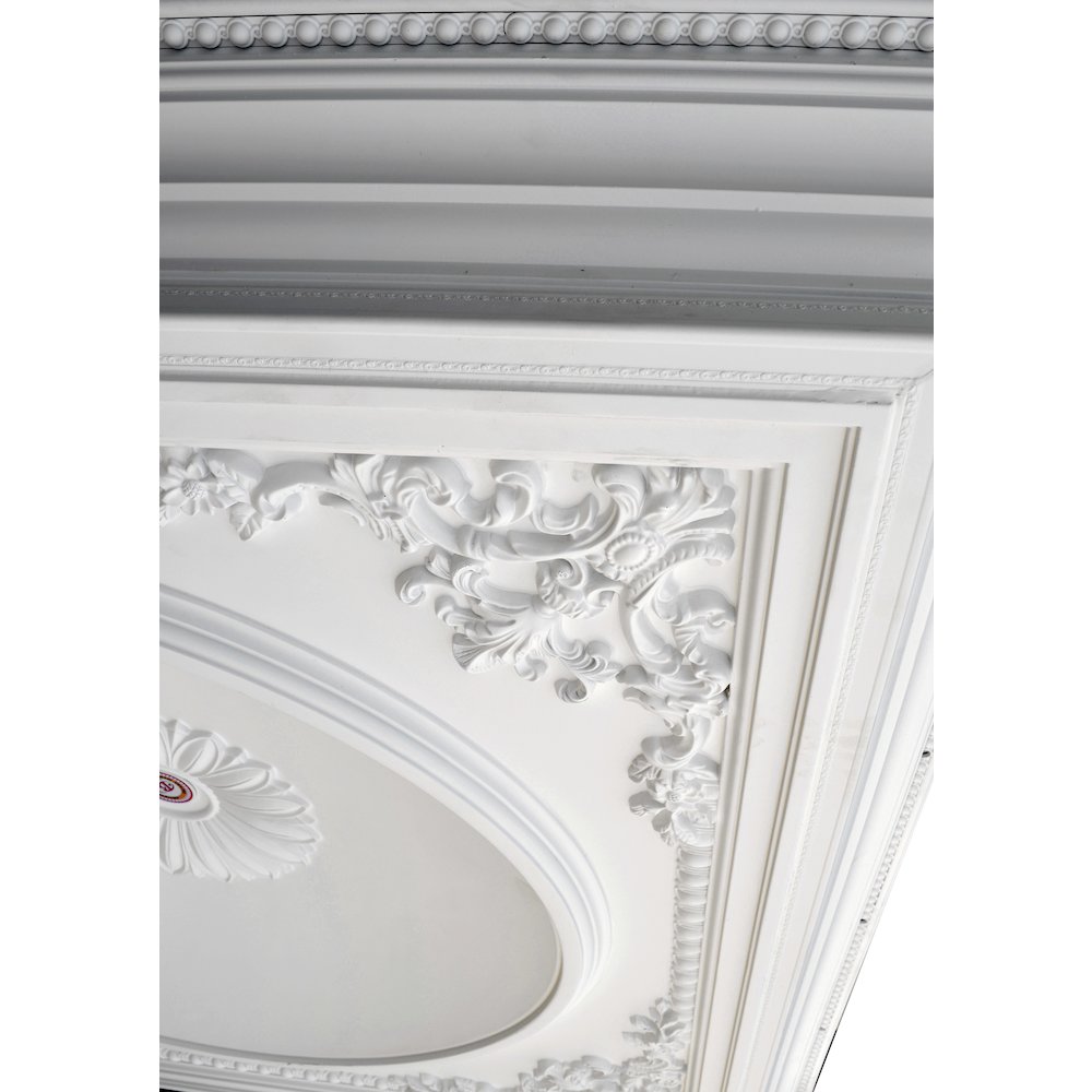 Elegant Large Dome Ceiling Medallion 58 Inch Square. Picture 3