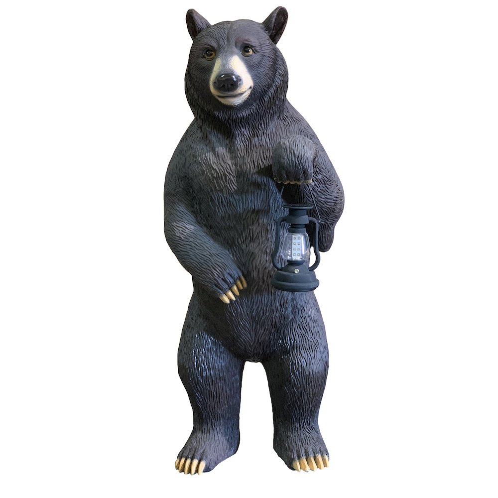 Standing Bear with Solar Lantern 3.50 FT. Picture 1