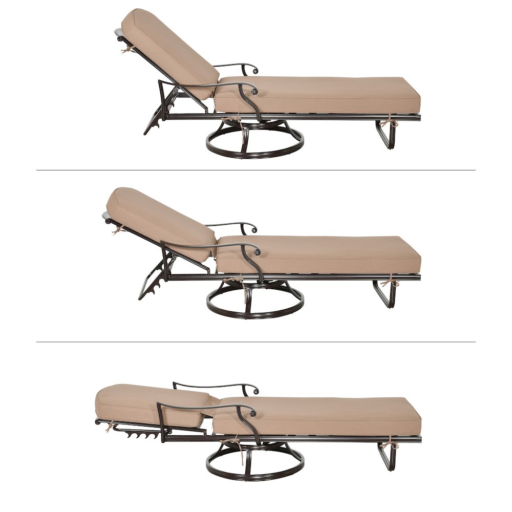 Savannah Swivel Chaise Lounge. Picture 3