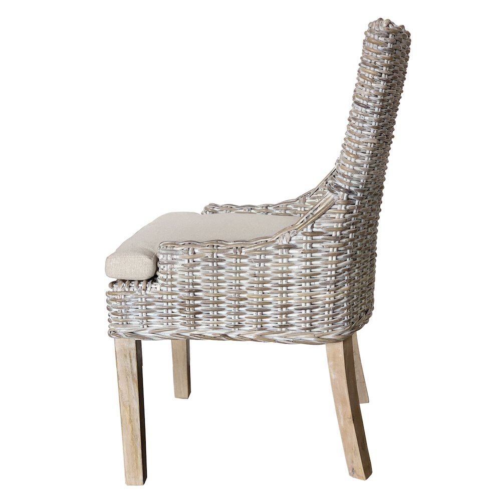 Alfresco Dining Chair Kuba Weave Savannah Wash. Picture 3