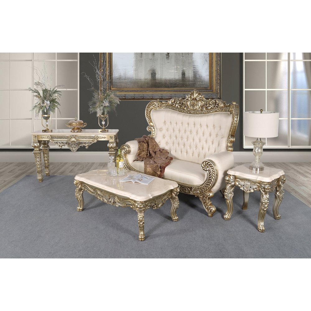Platine Palatial Hand Carved Parlor Sofa. Picture 2