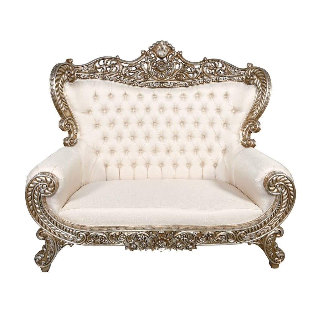 Platine Palatial Hand Carved Parlor Sofa. Picture 3