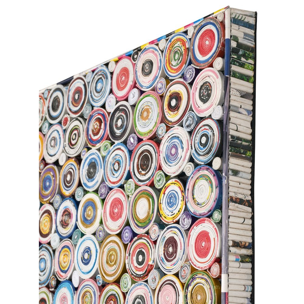 quilled Coiled Wall Art 40 X 40 Inches. Picture 4