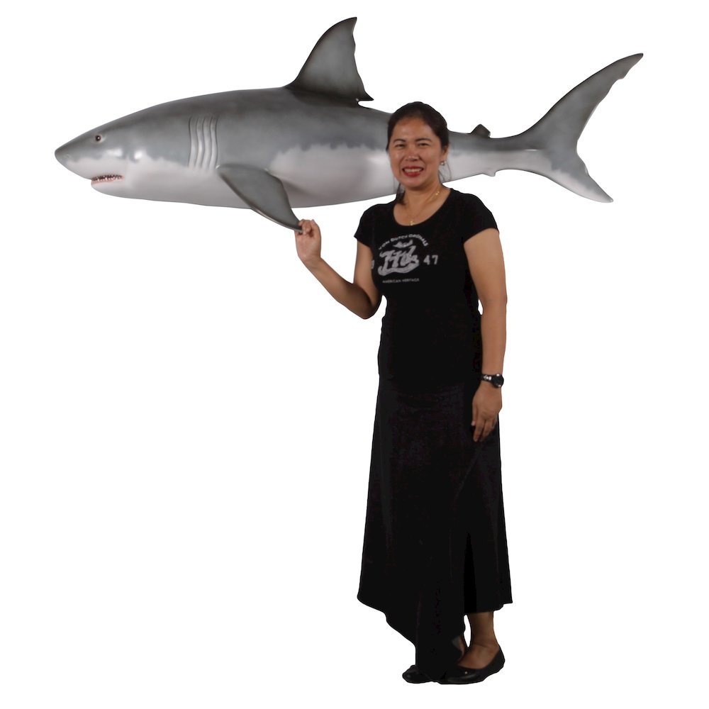Wall Mounted Great White Shark 6ft. Picture 3