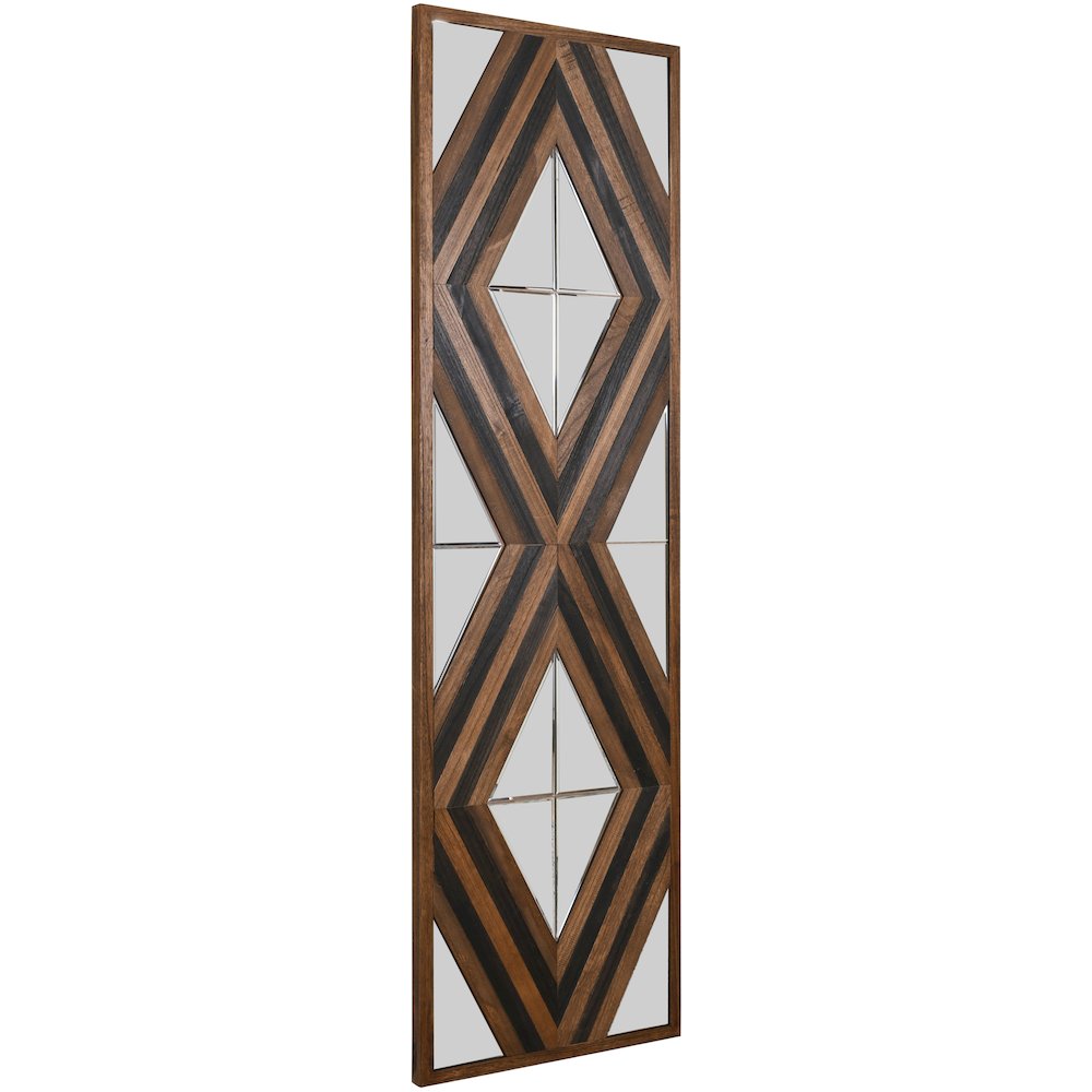 Contemporary Aspen Double Diamond Multi Tone 72 Inch Mirror. Picture 3