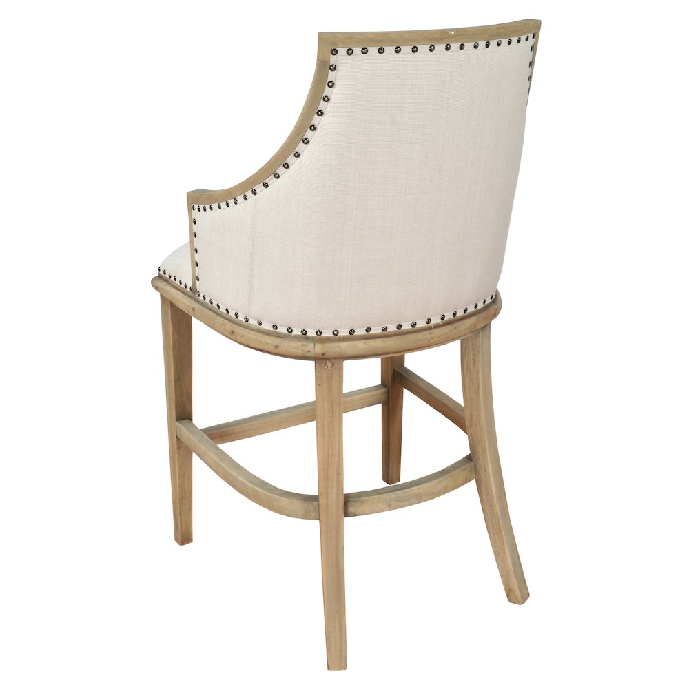 Farmhouse Barrel Counter Stool. Picture 3