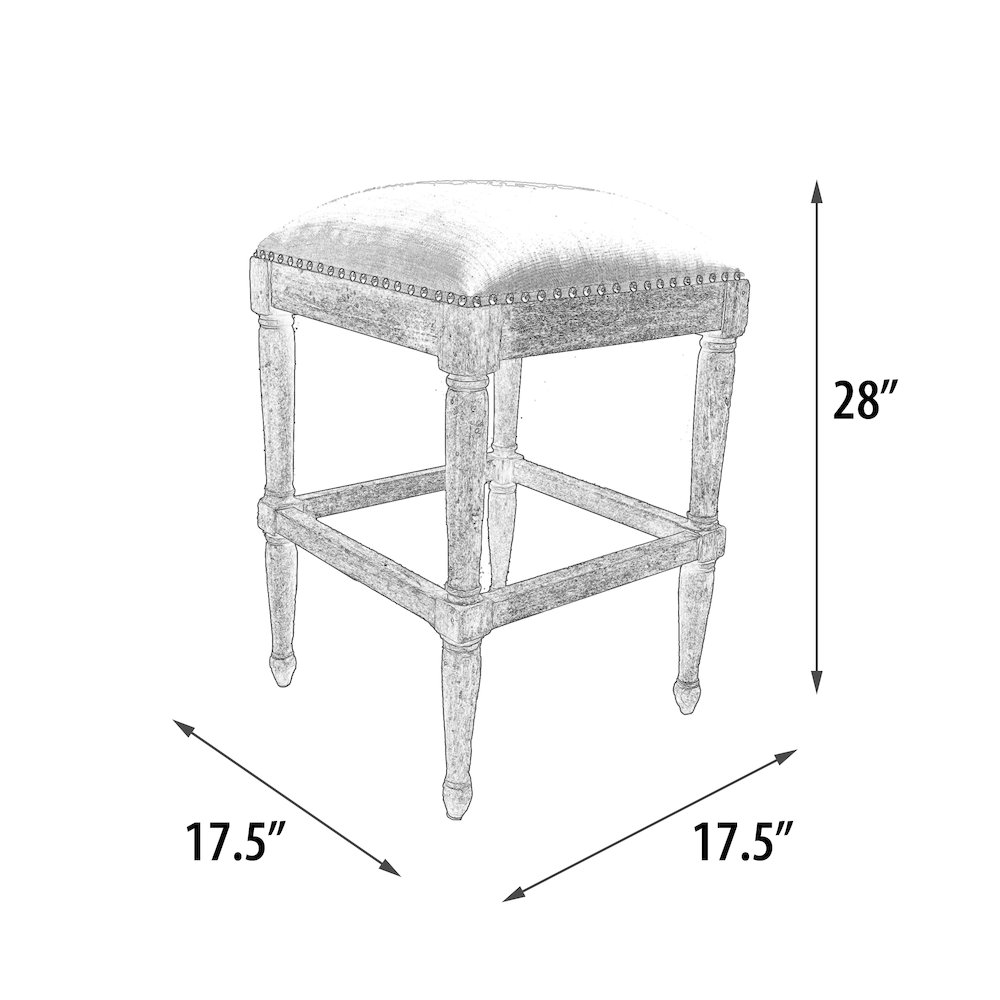 Farmhouse Backless Counter Stool. Picture 5