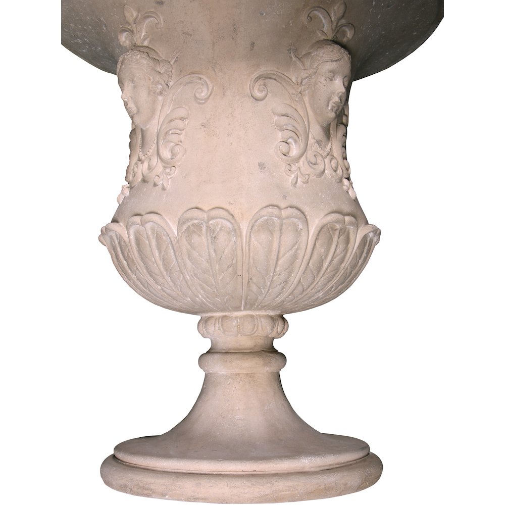 Classic Lady Mask Urn Stone Cast. Picture 4