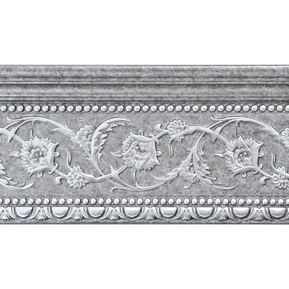 Grey and Silver Crown Molding 92 Inch. Picture 1