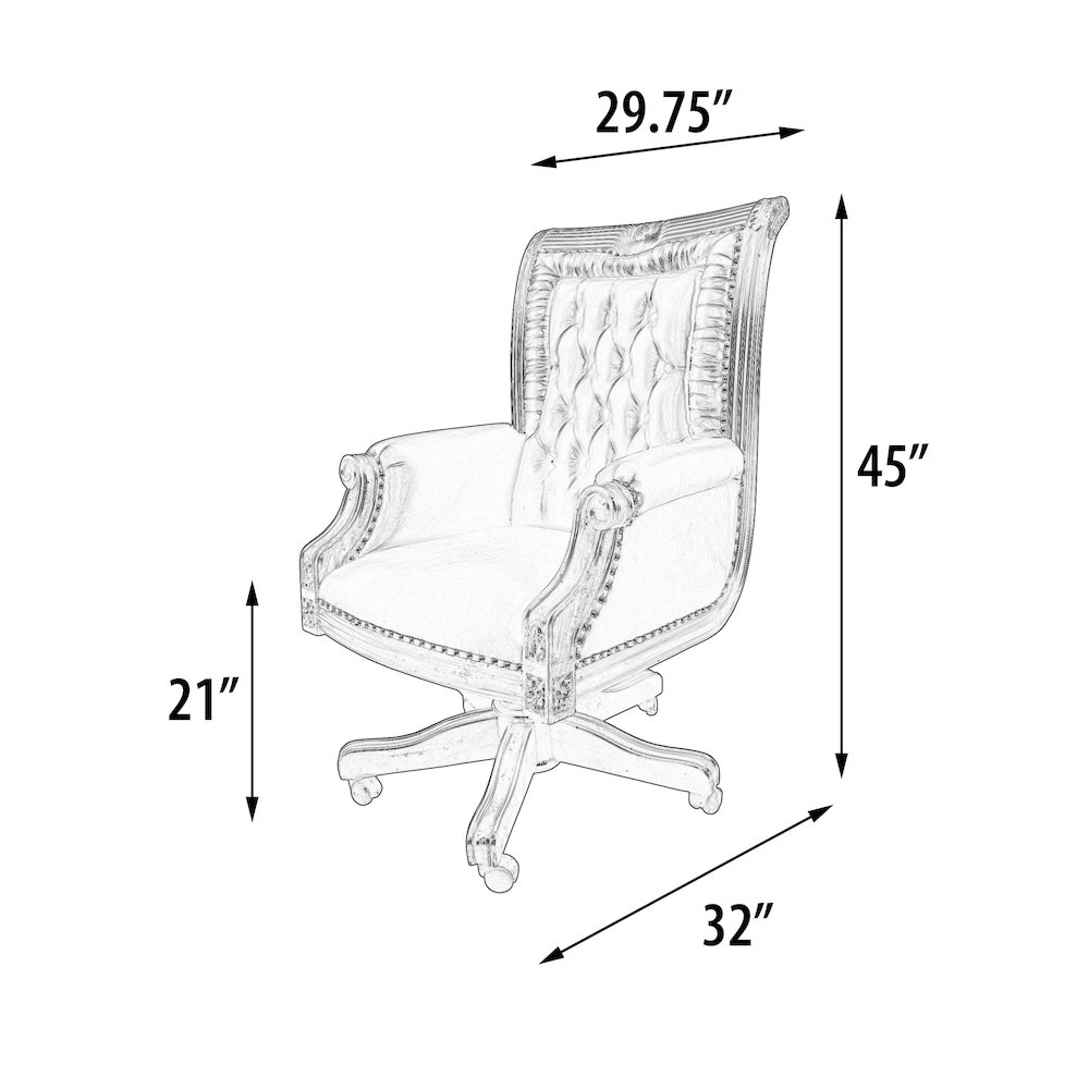 Executive Leather Office Chair. Picture 5