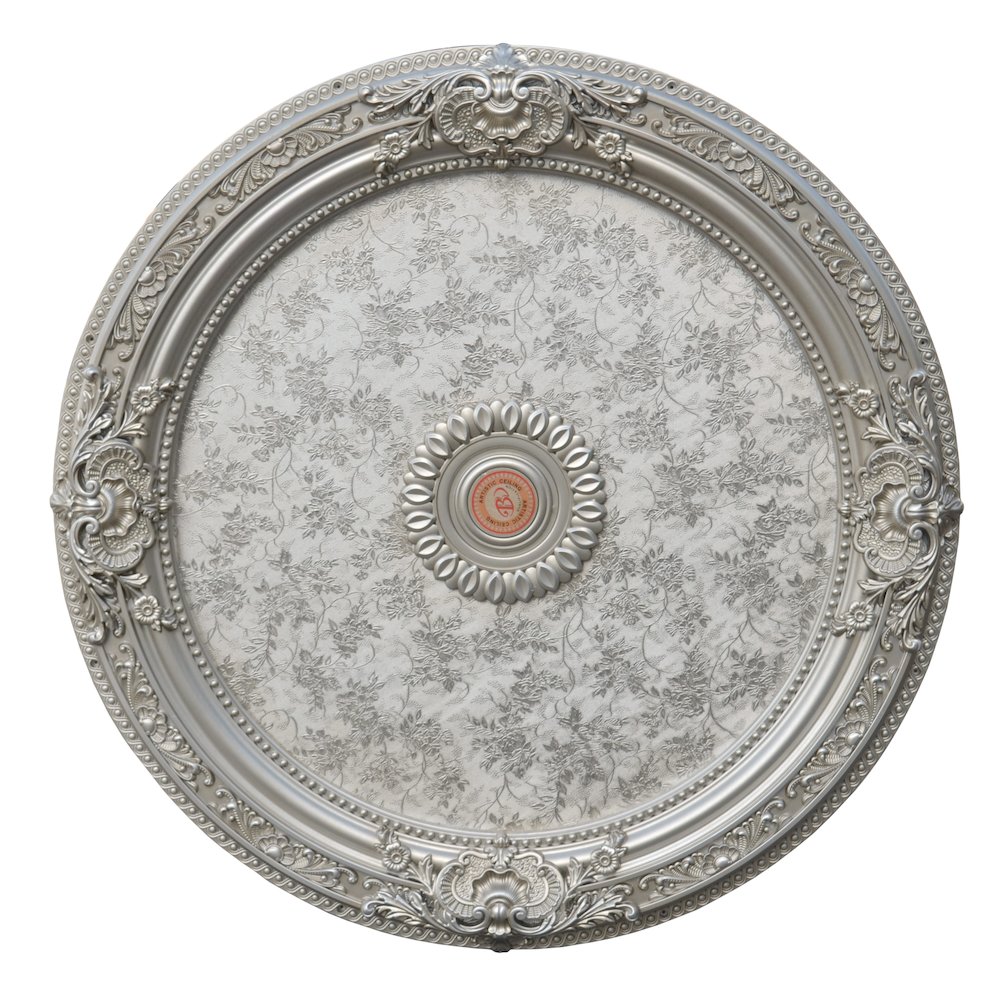 Champagne Round Chandelier Ceiling Medallion 36in. Picture 2