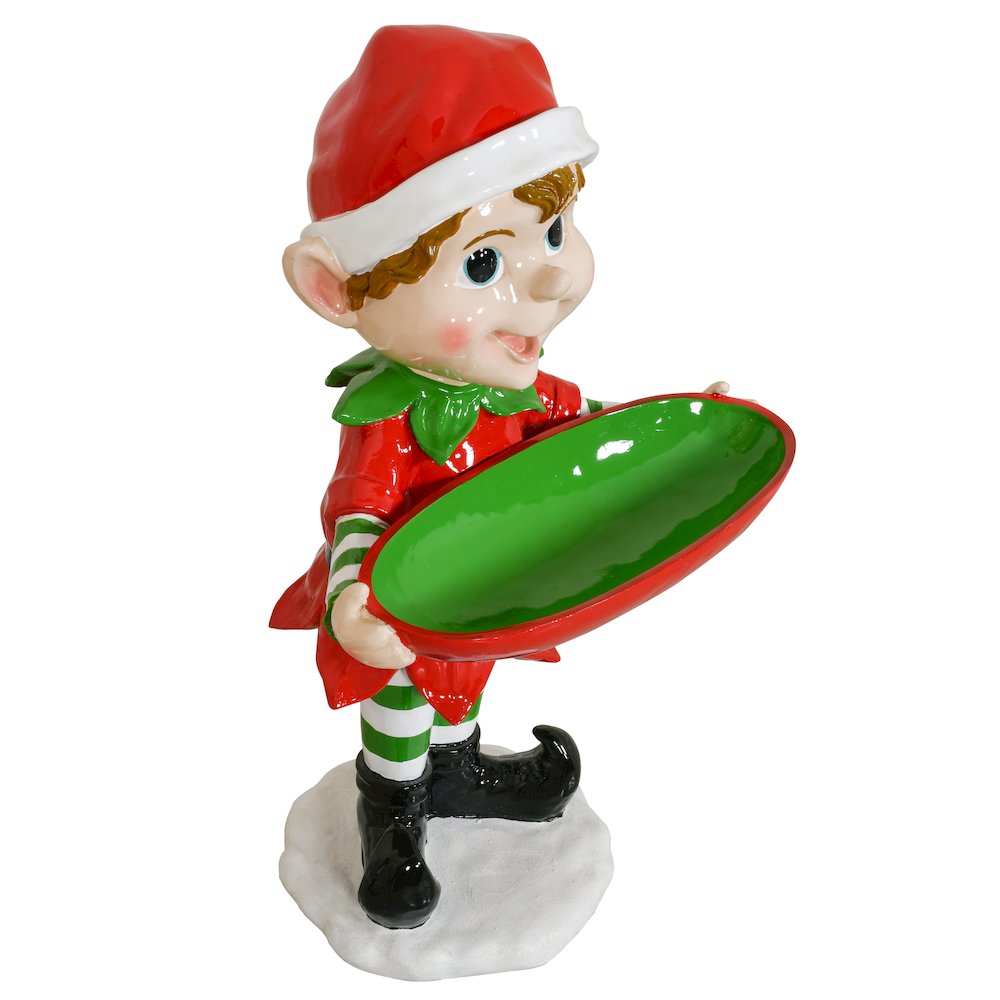 40in Holiday Elf with Tray. Picture 3